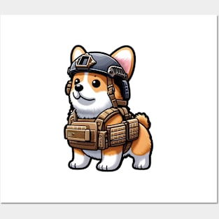 Tactical Corgi Posters and Art